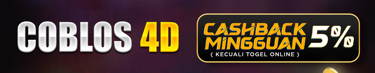 COBLOS4D CASHBACK MINGGUAN 5%
